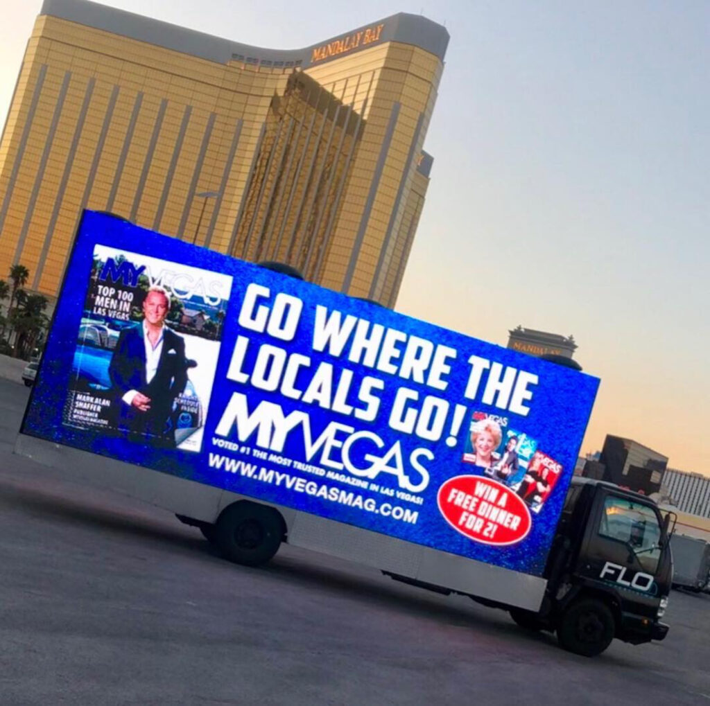 My Vegas billboard truck