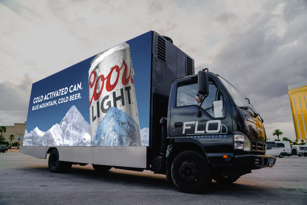 Coors Light Billboard Truck