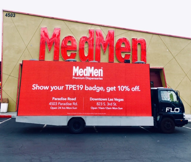 MedMen billboard truck