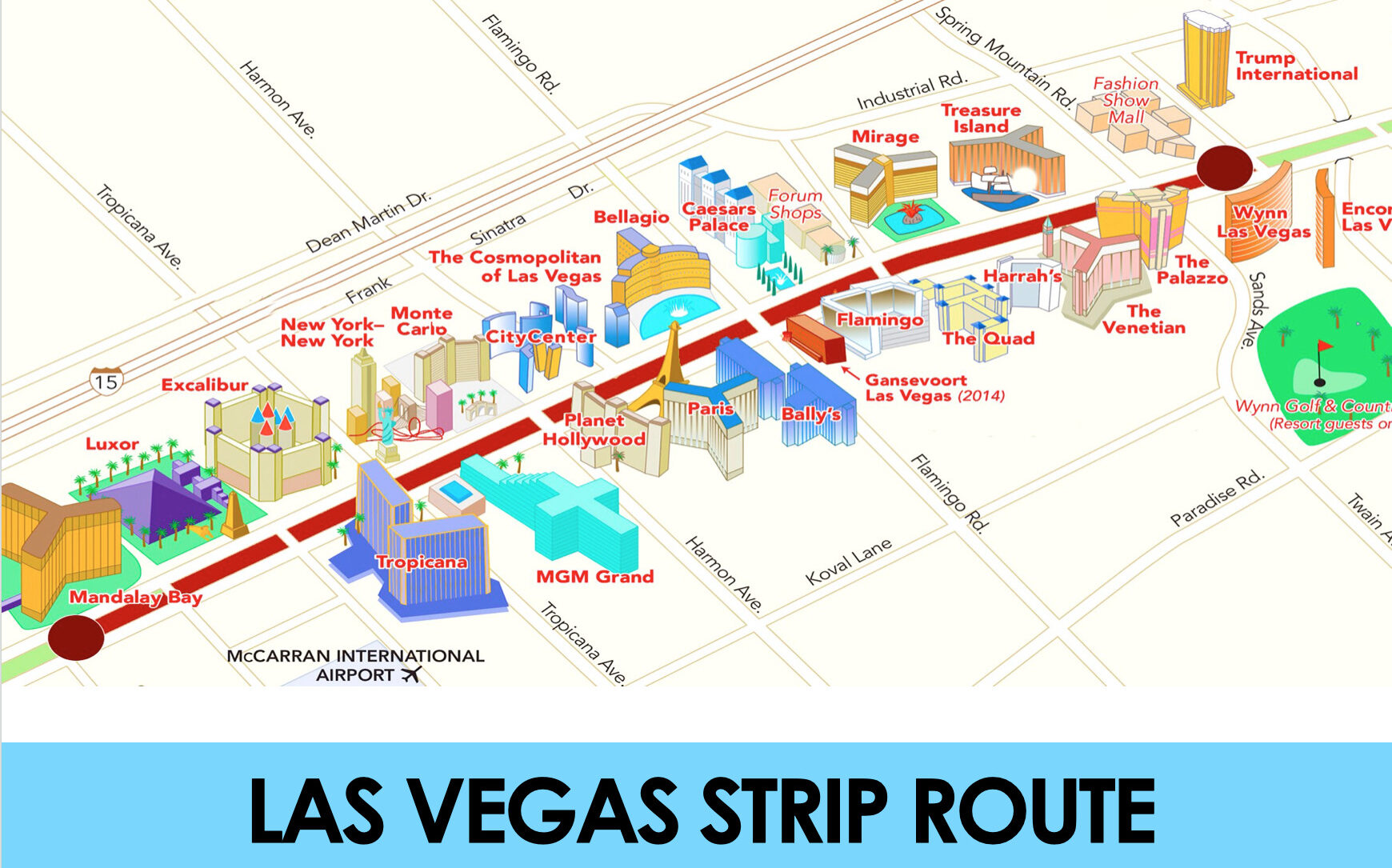 Las Vegas Strip Route