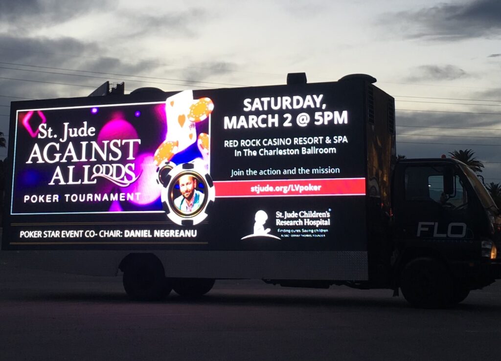 St Jude's billboard truck